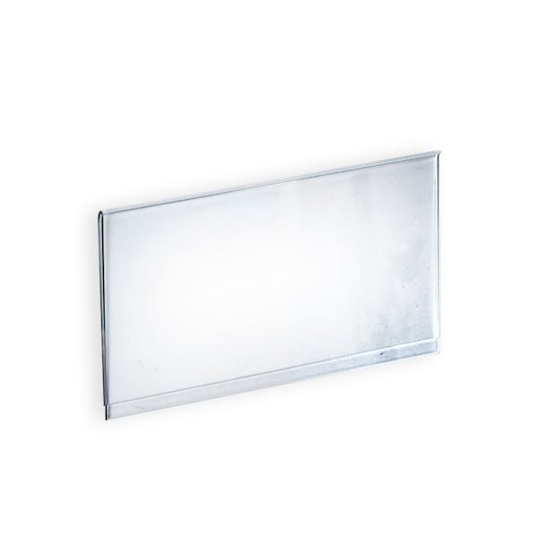 Azar Displays Clear Acrylic Header Sign Holder For T-Sign Holder- Insert Your Own Graphic 11.875'' W X 6'' H 700026 - main